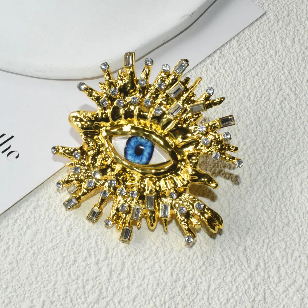 Baroque Style Big Eyes Dangle Earrings Brooches & Rings