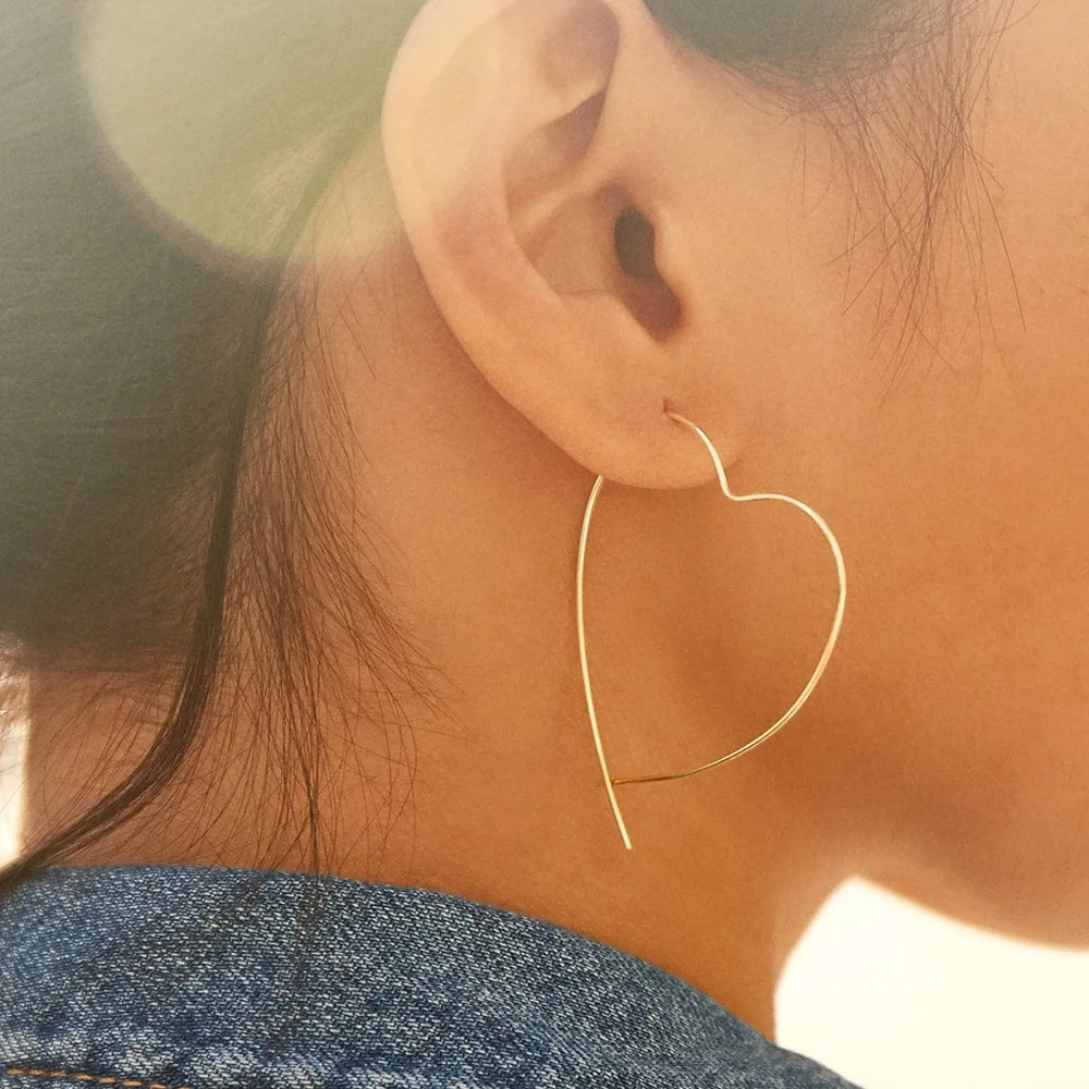 Statement Surrealist Body Form Long Dangle Drop Earrings