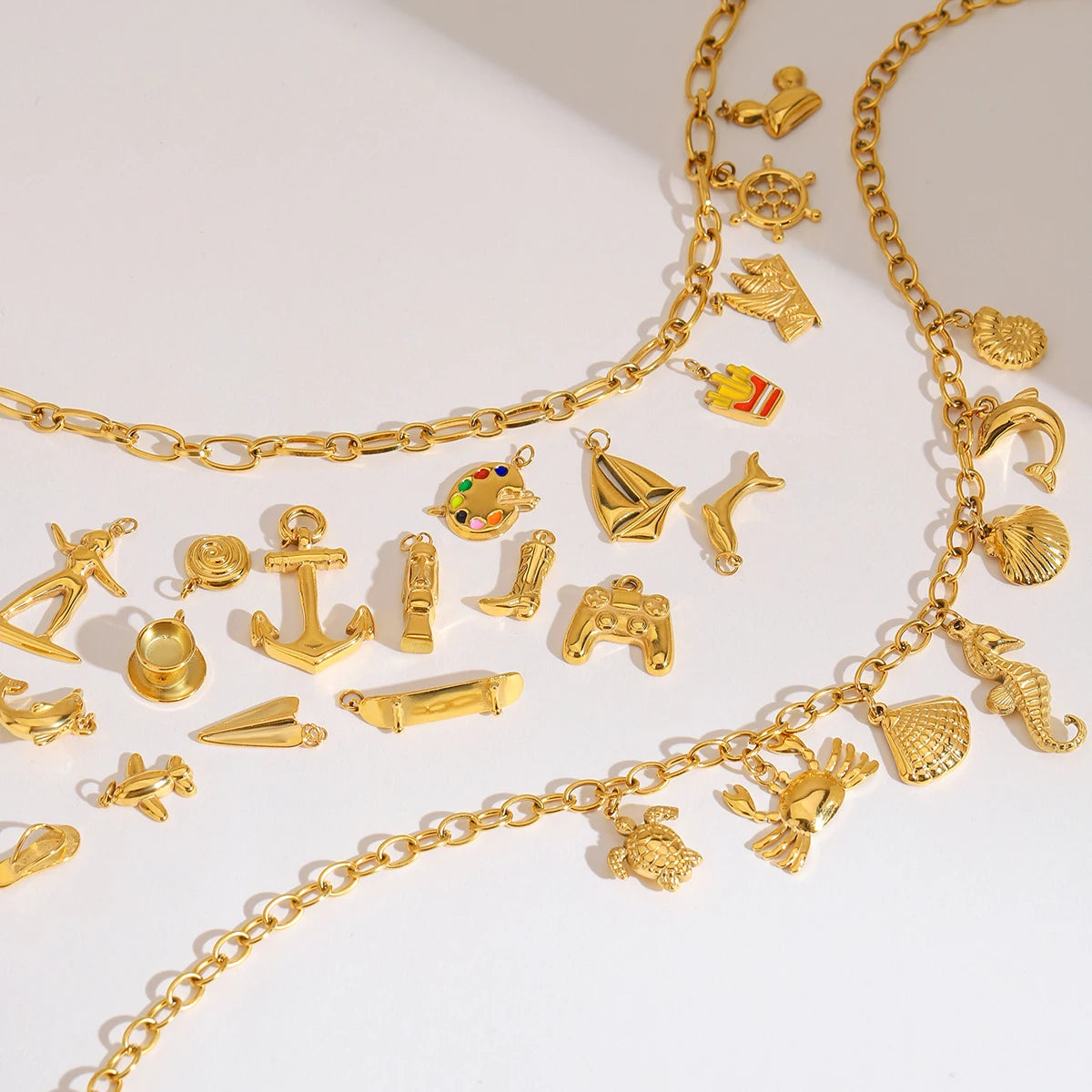Charm DIY Stackable Chain Necklace