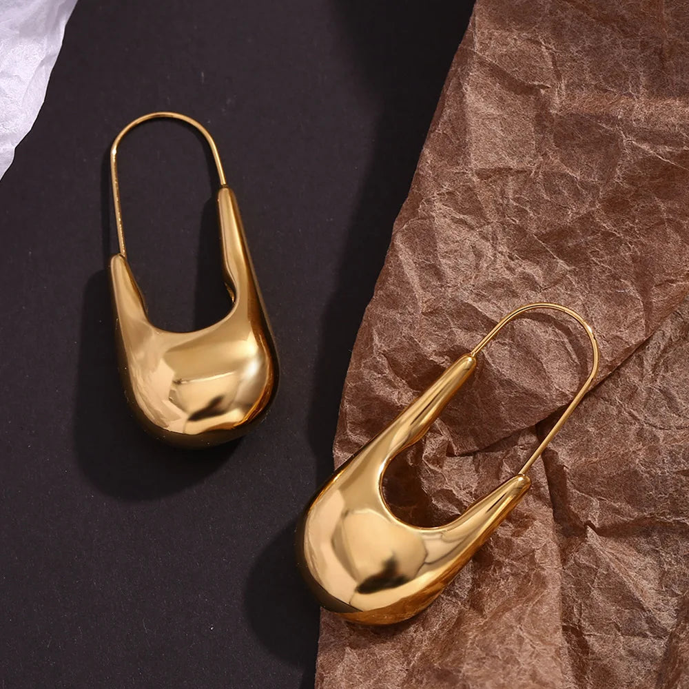 18K Gold Plated Pin Earrings