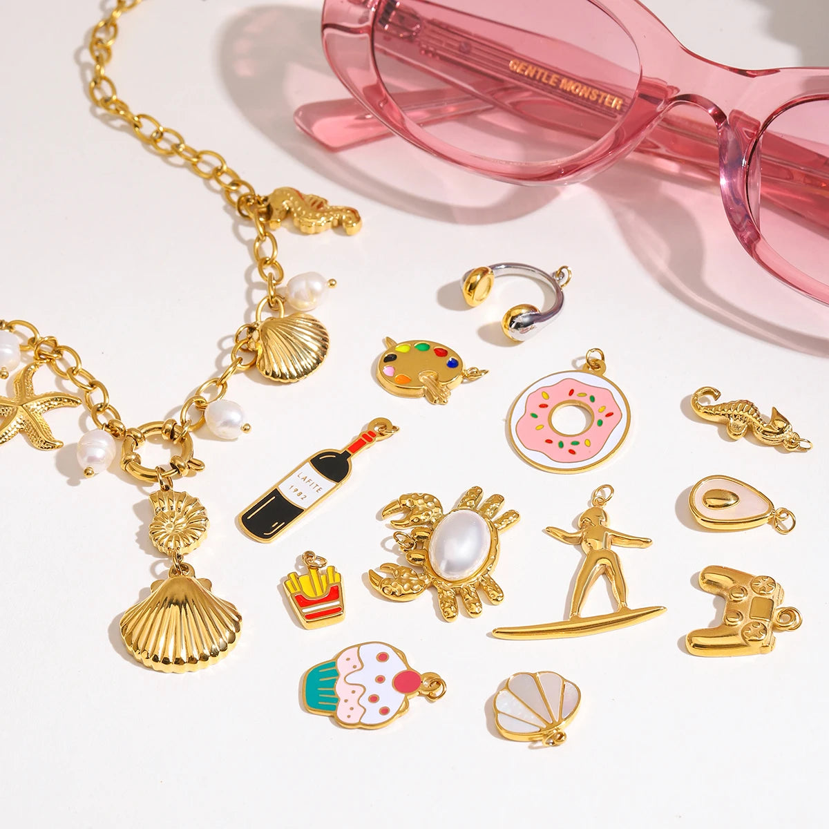 Charm DIY Stackable Chain Necklace