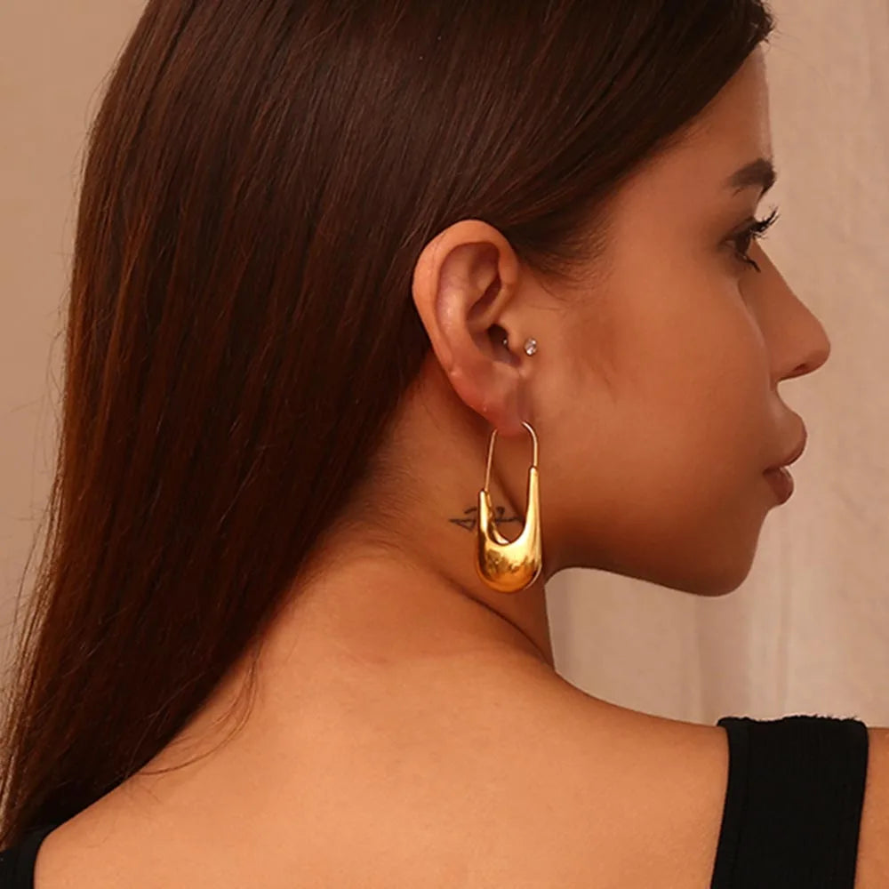 18K Gold Plated Pin Earrings