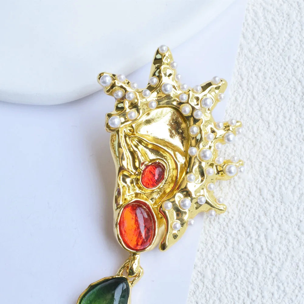 Multicolors Gemstone Dangle Earrings