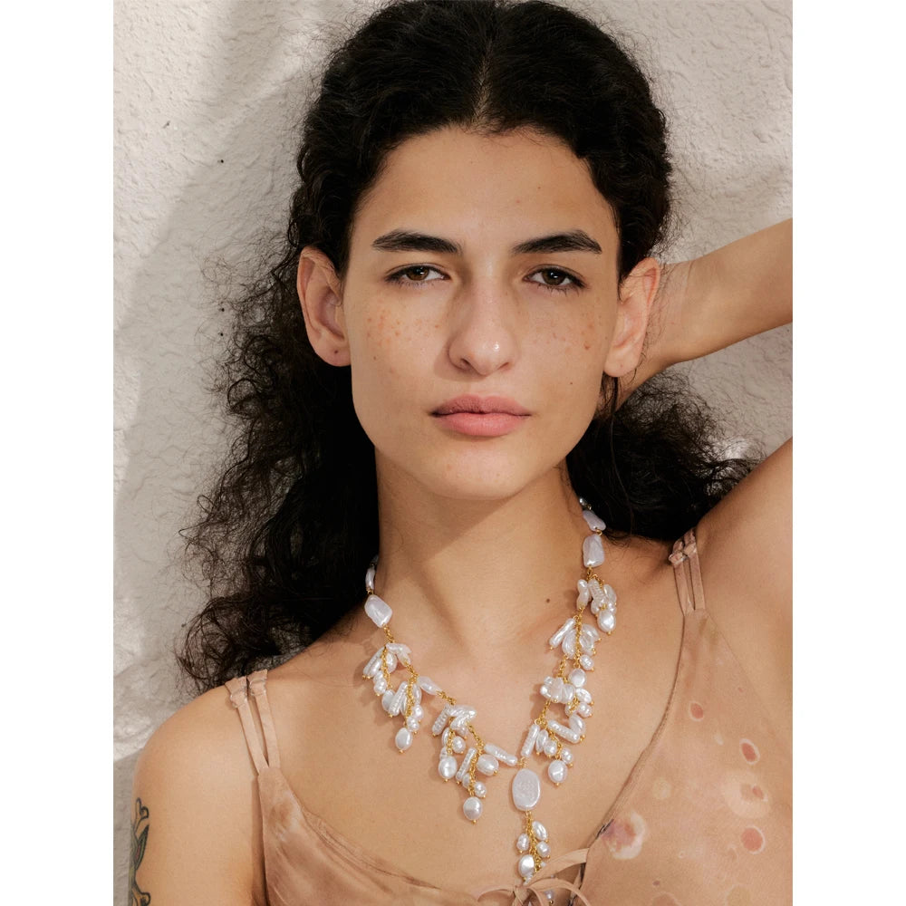 Statement Pearls Beads Necklace