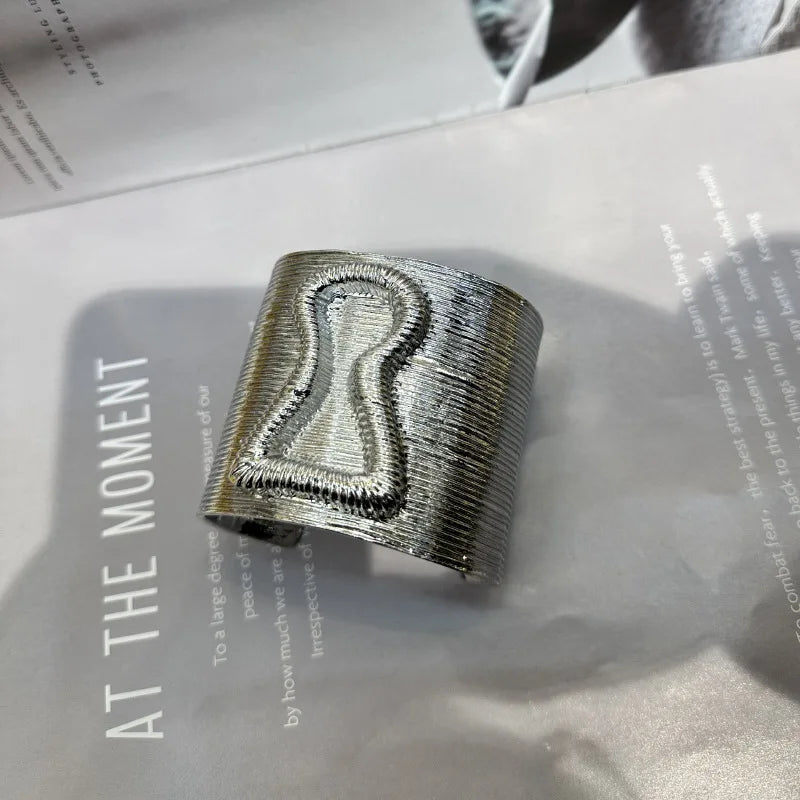 Statement Baroque Lock shape Cuff Bracelets