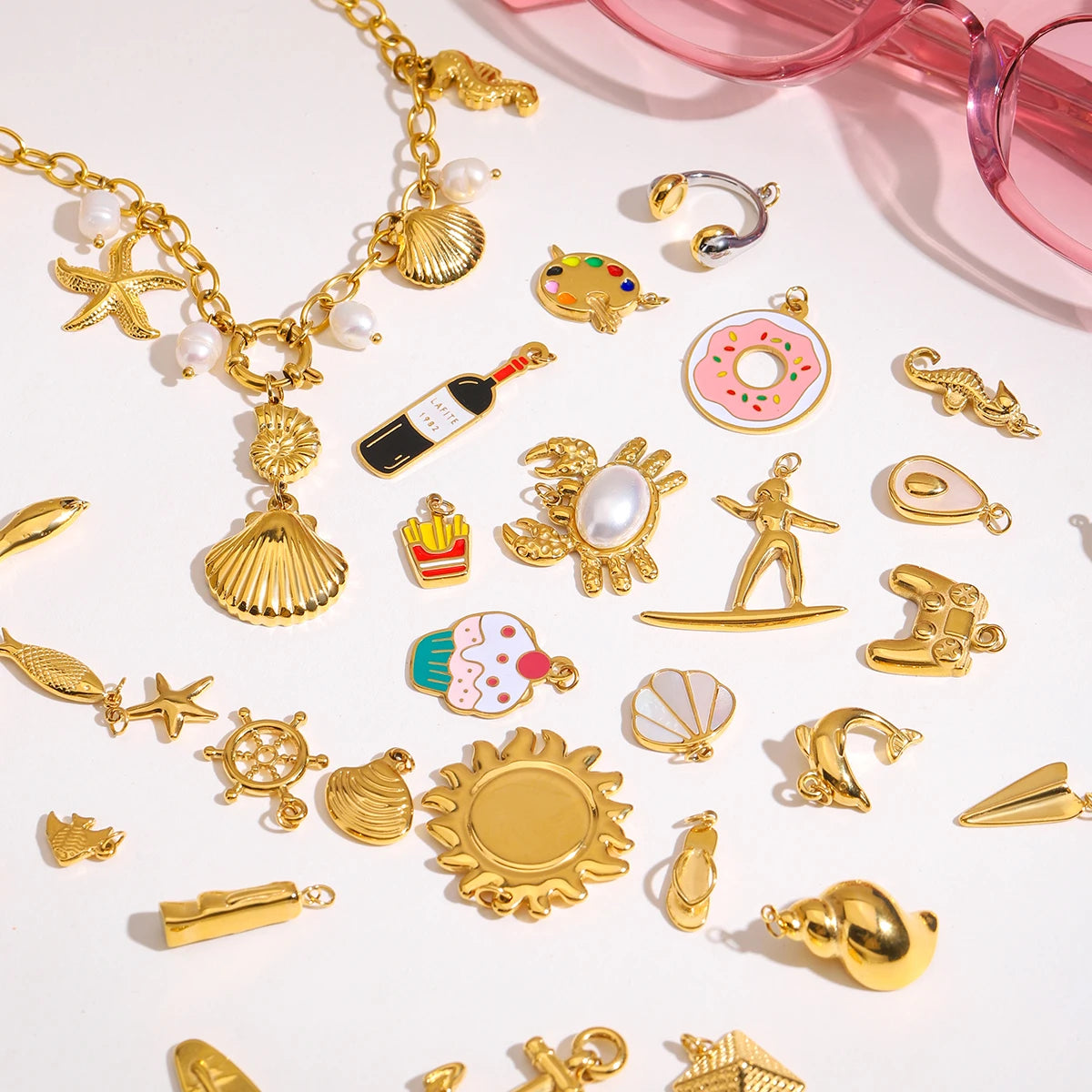 Charm DIY Stackable Chain Necklace