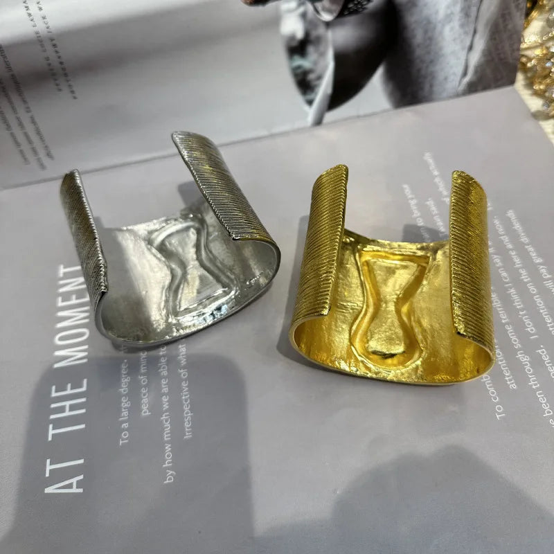 Statement Baroque Lock shape Cuff Bracelets