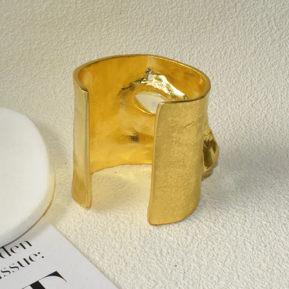 Statement Surrealist Eyes Cuff Bracelet