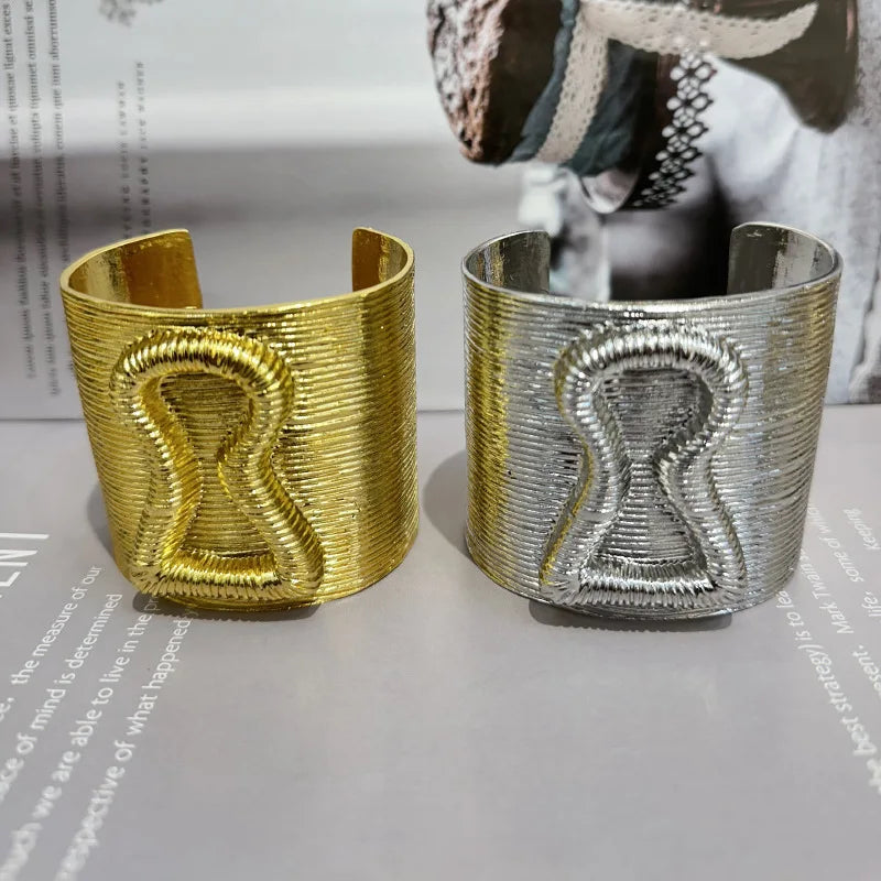 Statement Baroque Lock shape Cuff Bracelets