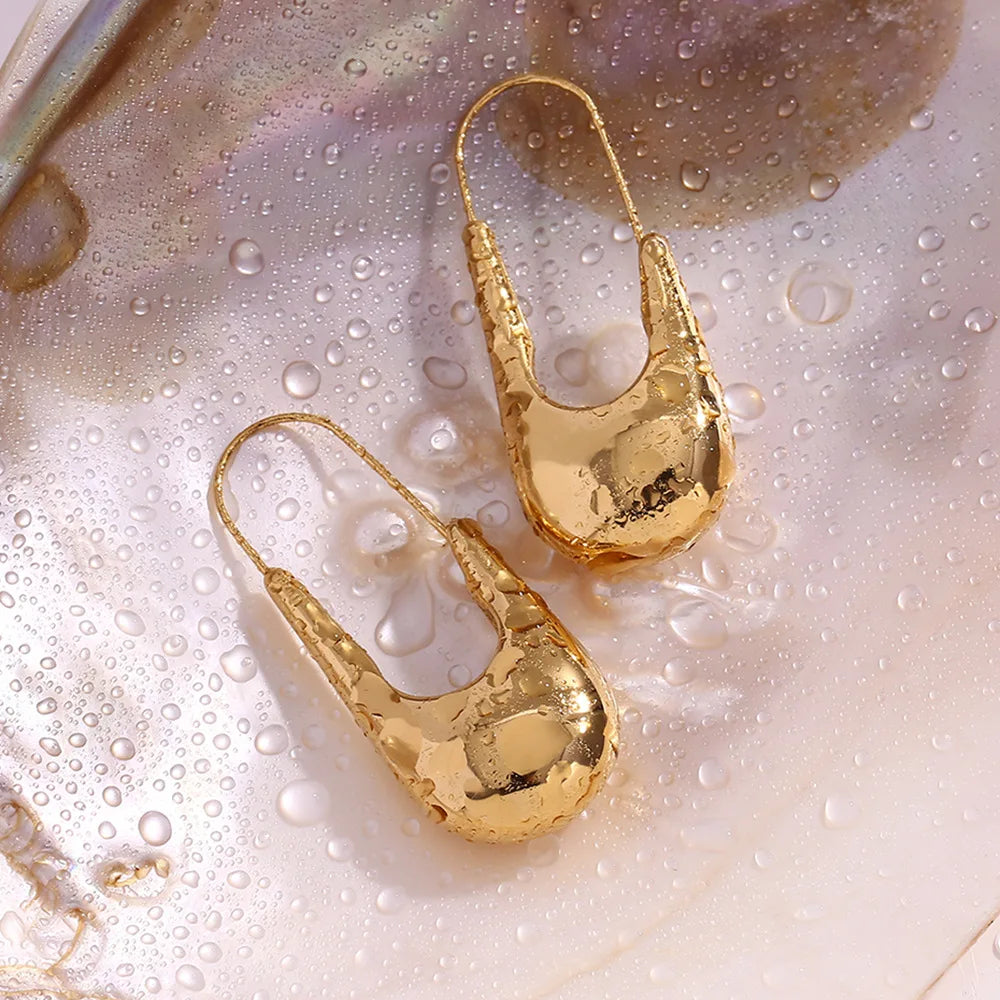 18K Gold Plated Pin Earrings
