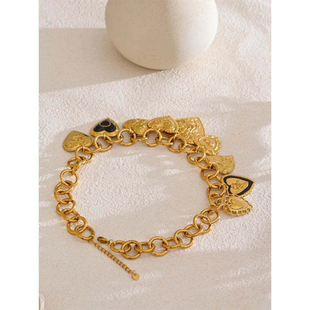 Charms Heart Pendant Necklace