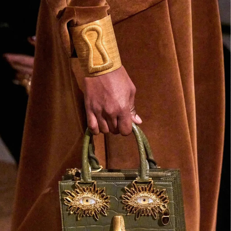 Statement Baroque Lock shape Cuff Bracelets