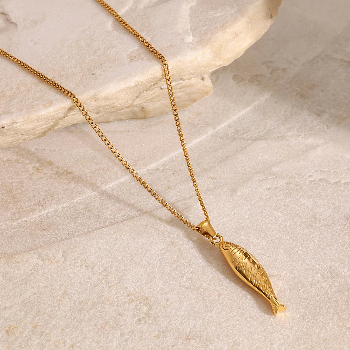 Sardine Pendant Chain Necklace