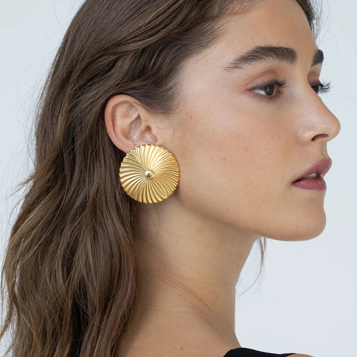 Textured Flower Earrings