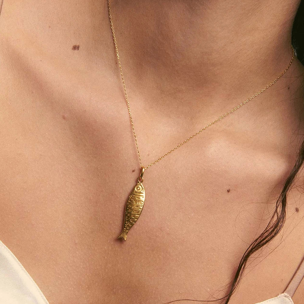 Sardine Pendant Chain Necklace