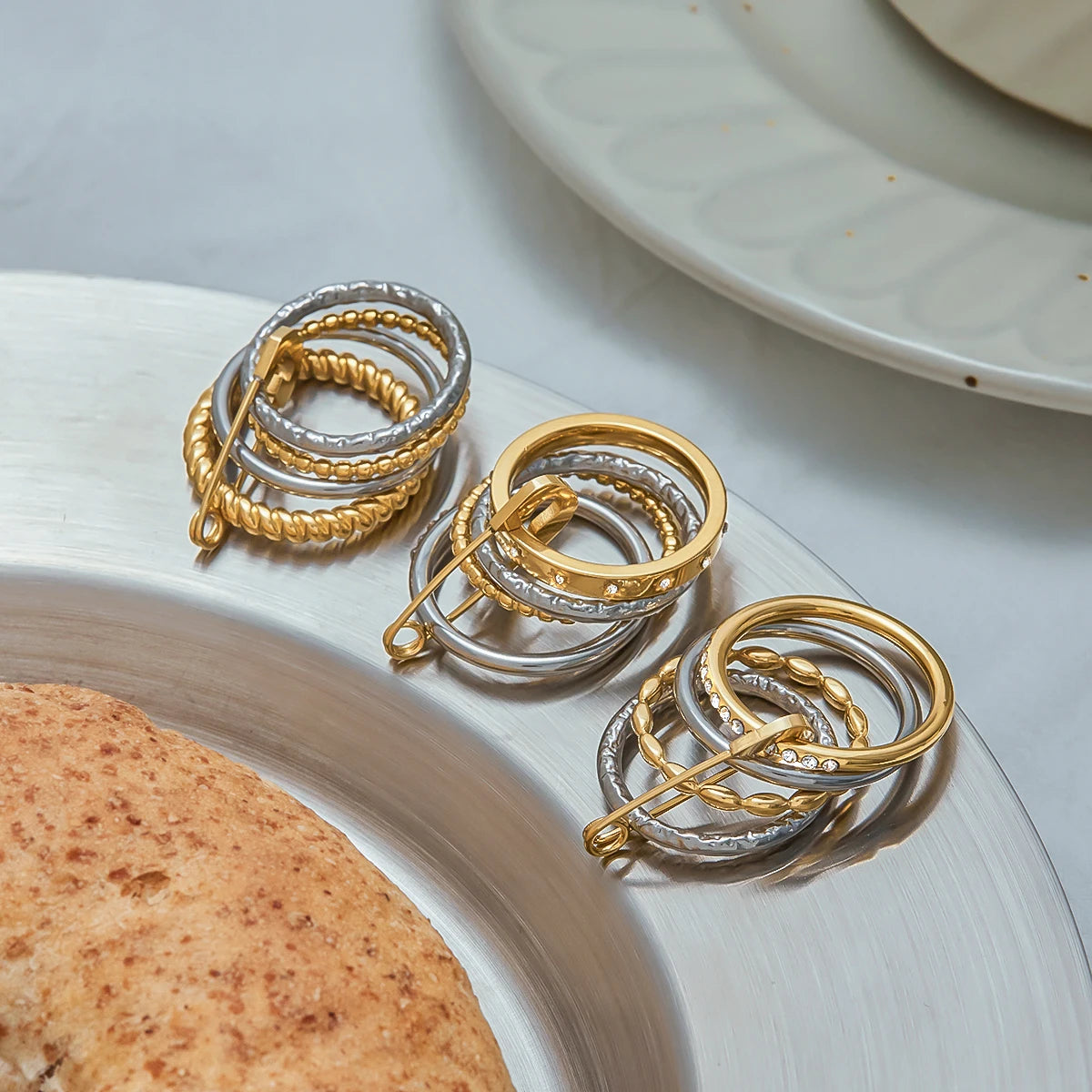 Two Tone Ring Stack