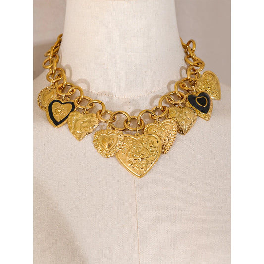 Charms Heart Pendant Necklace