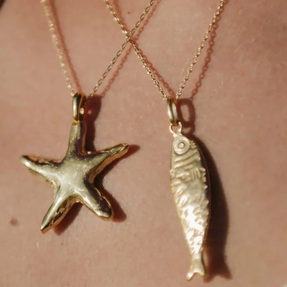 Sardine Pendant Chain Necklace