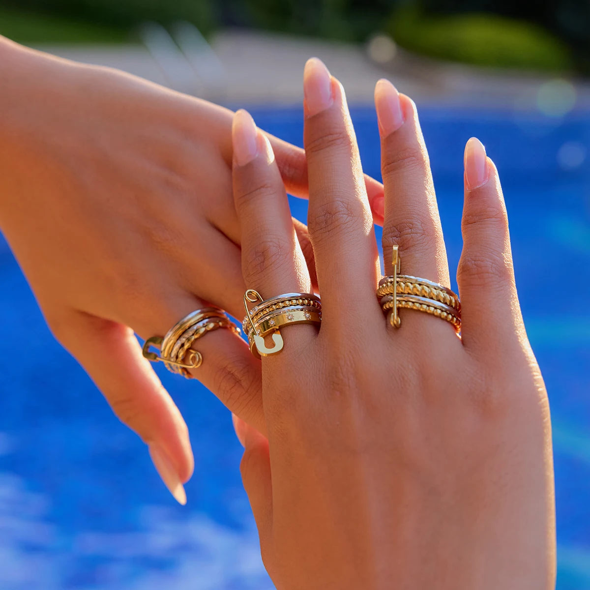 Two Tone Ring Stack