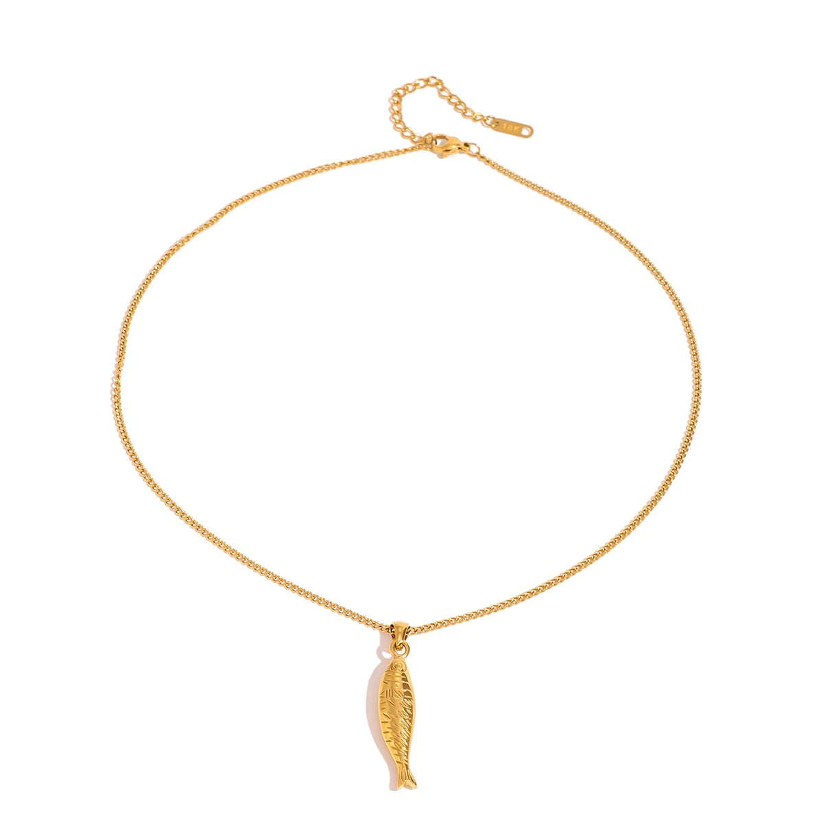 Sardine Pendant Chain Necklace