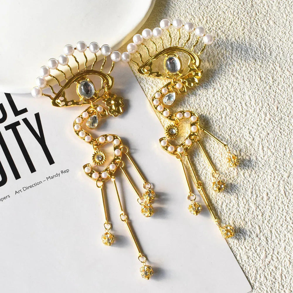 Surrealist Evil Eyes Dangle Earrings