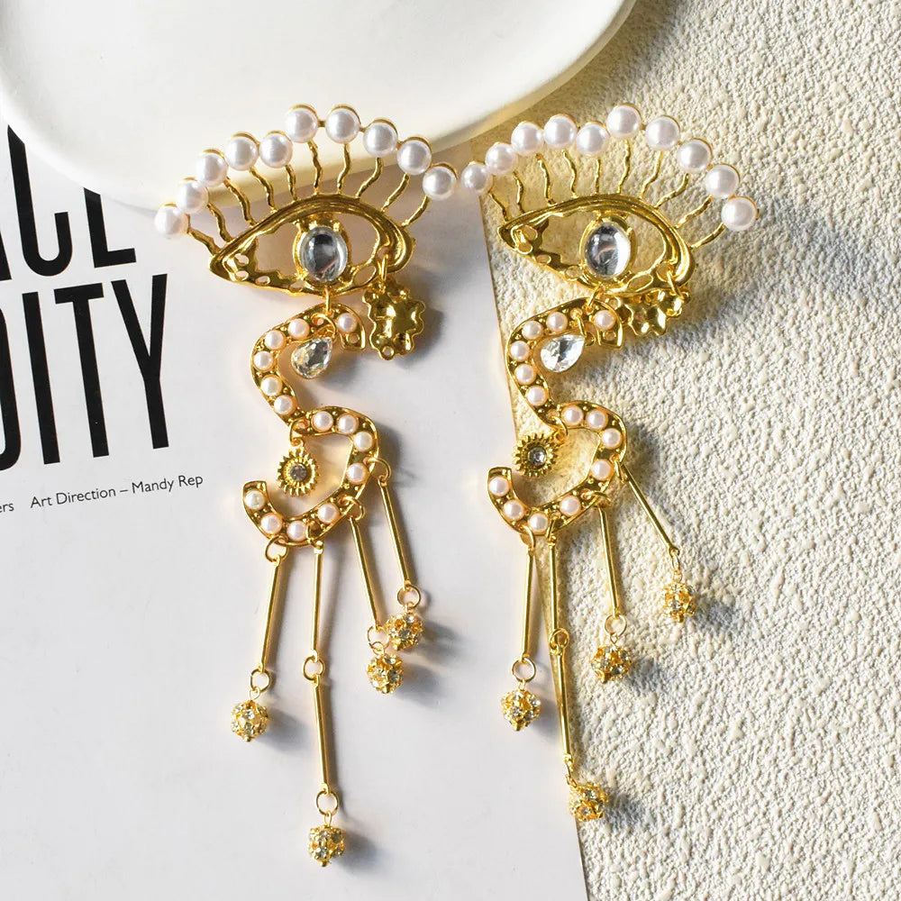 Surrealist Evil Eyes Dangle Earrings