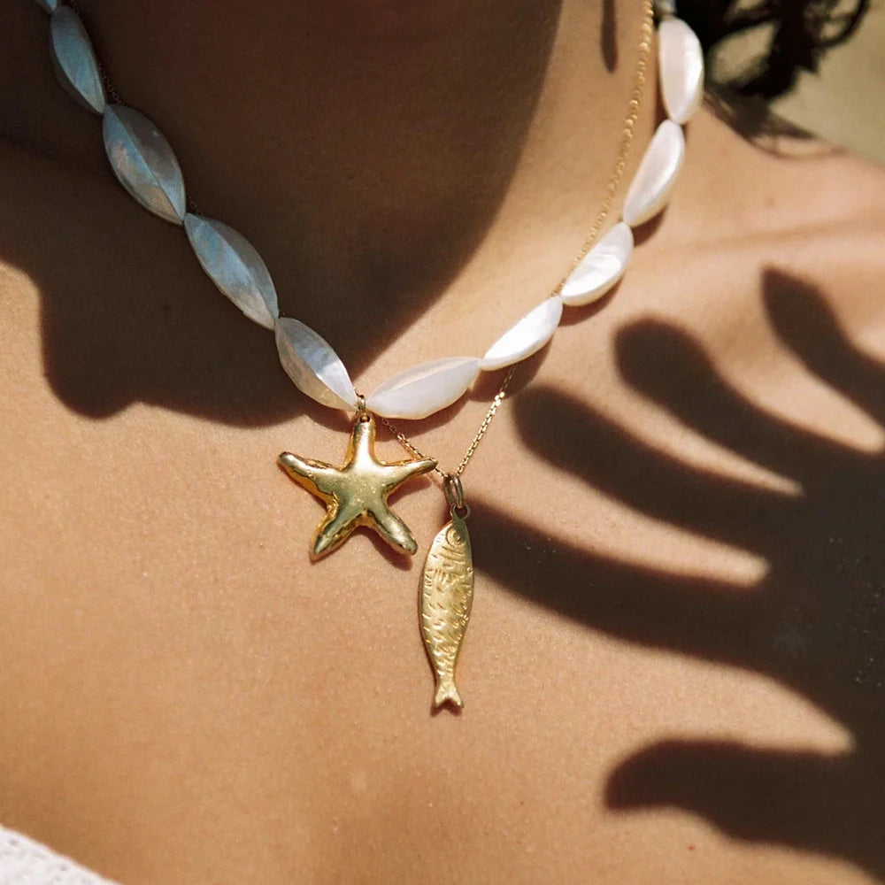 Sardine Pendant Chain Necklace